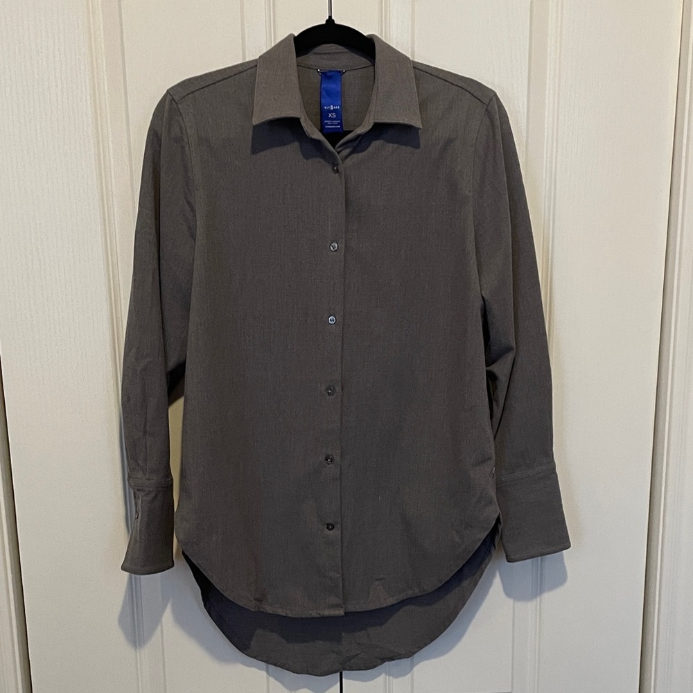 Kit and Ace Charcoal Dress Shirt